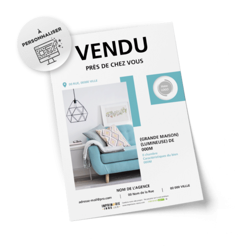 Flyers Vendu sur votre secteur A5 à personnaliser