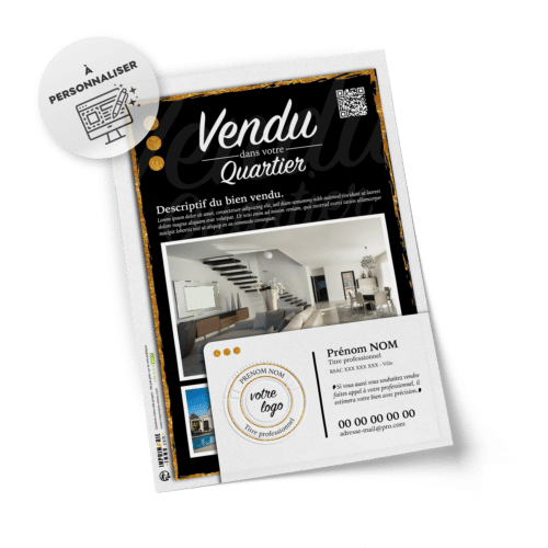 Flyers Vendu sur votre secteur A5 à personnaliser