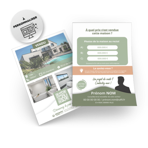 Flyers Vendu sur votre secteur A5 recto verso à personnaliser
