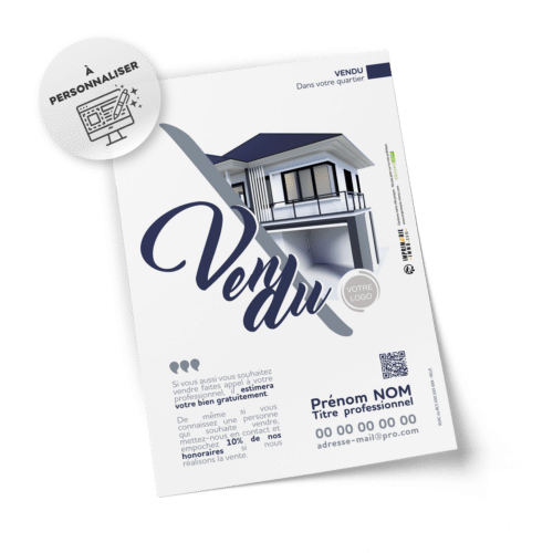 Flyers Vendu sur votre secteur A5 à personnaliser