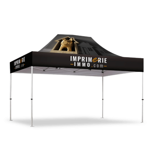 Tente personnalisée 3 x 4,5 m avec création