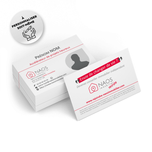 Carte de visite recrutement - Naos immobilier