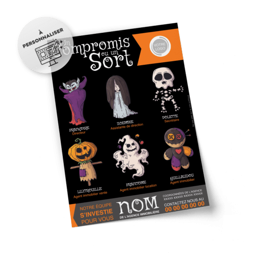 Flyers Halloween A5 à personnaliser