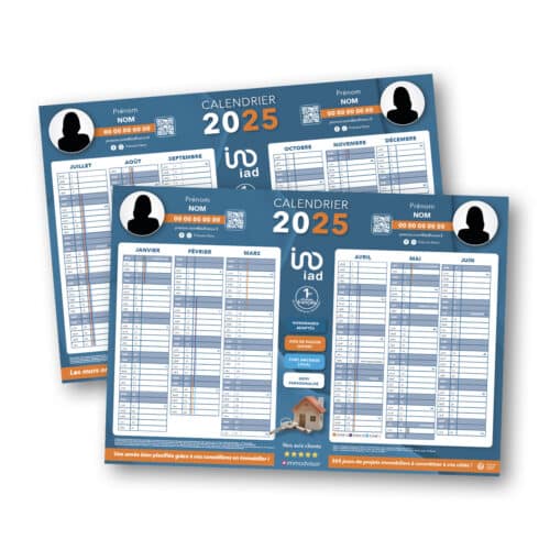 Calendrier A4 IAD 250 grammes - IAD France