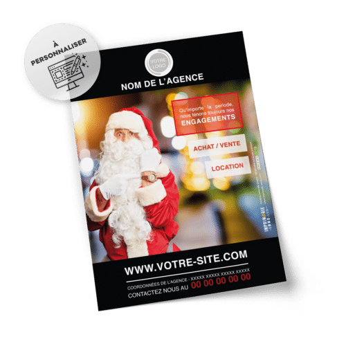 Flyers Noël A5 à personnaliser