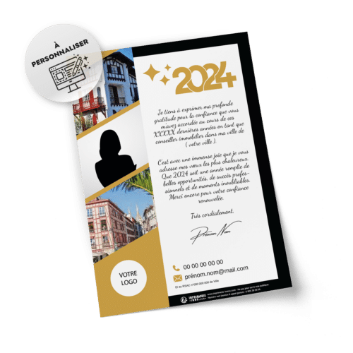 Flyers Nouvelle année A5 à personnaliser