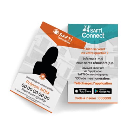 Carte de visite soft touch recto-verso - Safti