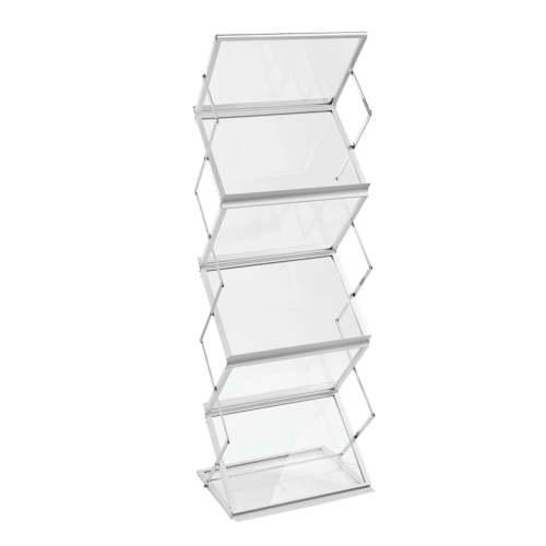 Présentoir pliable pour brochures et catalogues au format A3