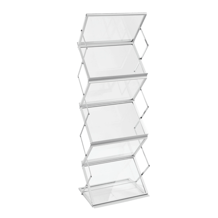 Présentoir pliable pour brochures et catalogues au format A3