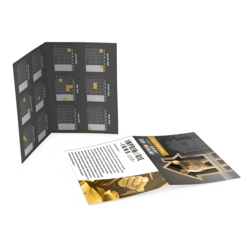 Calendrier 4 pages - A4 ( format fermé), 250 grammes 2024