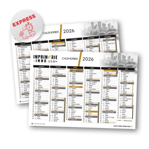 EN 48H Chez vous ! Calendrier A5, 350 grammes 2027