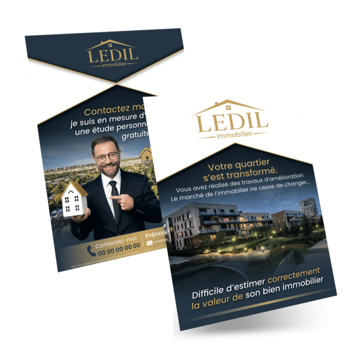 Flyers A5 recto verso - LEDIL immobilier