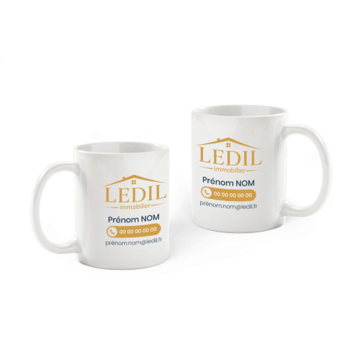 Mug en céramique de 325 ml - LEDIL immobilier