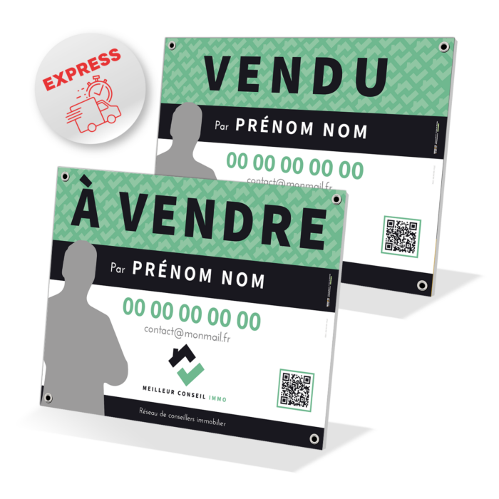 Panneau recto verso a vendre vendu EXPRESS MCI