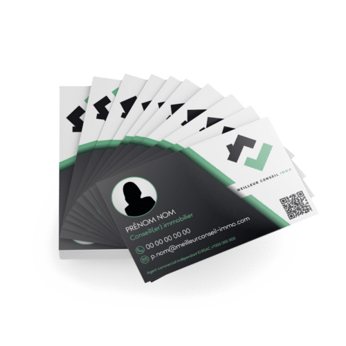 Carte de visite recto standard 1 face - MEILLEUR CONSEIL IMMO