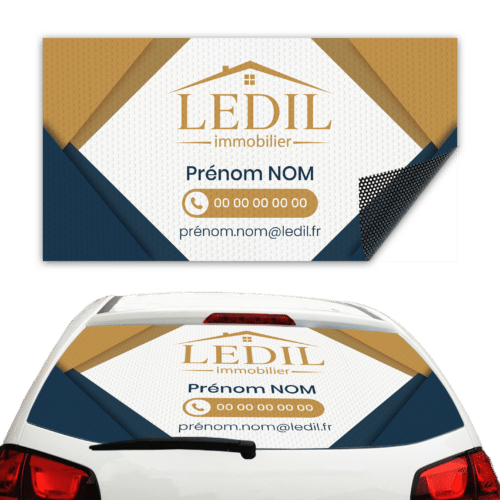 Adhésif micro-perforé voiture - LEDIL immobilier