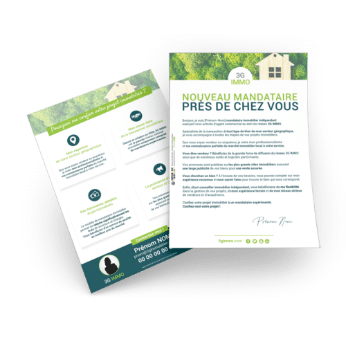 Flyers A4 recto verso - 3G IMMO
