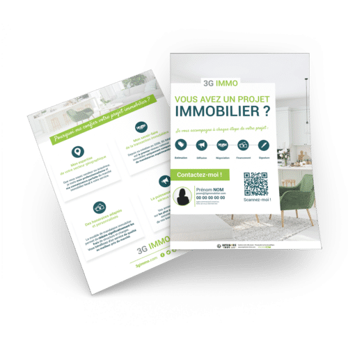 Flyers A6 recto verso - 3G IMMO
