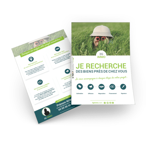Flyers A6 recto verso - 3G IMMO