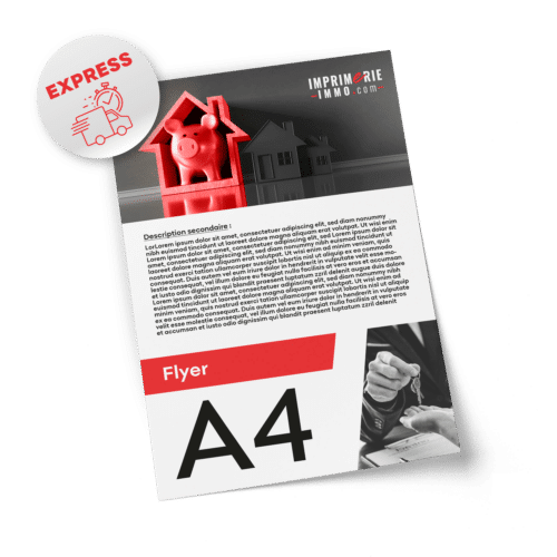 EXPRESS-Flyers A4 135G Recto express chez vous en 48h !