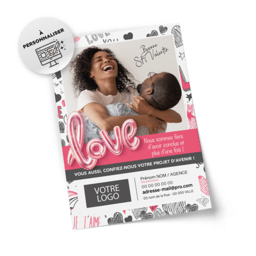 Flyers Saint Valentin A5 à personnaliser