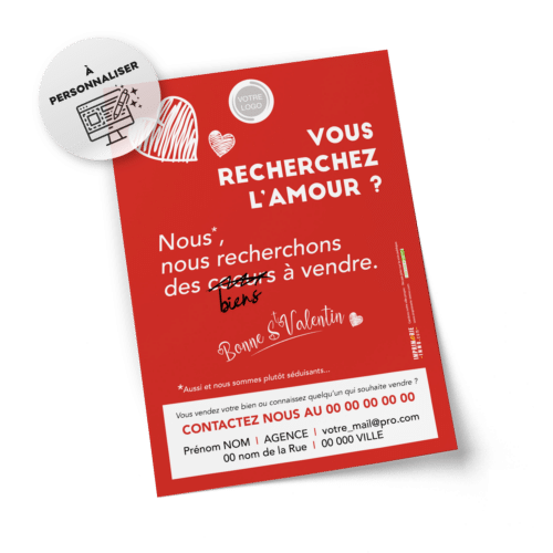 Flyers Saint Valentin A5 à personnaliser
