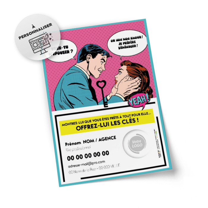 Flyers Saint Valentin A5 à personnaliser