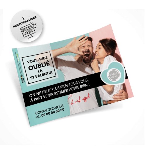 Flyers Saint Valentin A5 à personnaliser