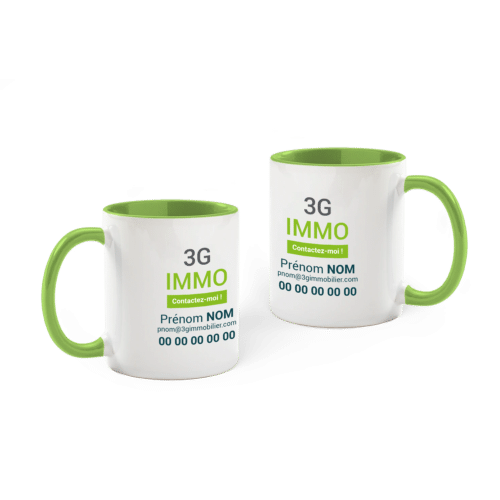 Mug en céramique de 325 ml - 3G IMMO