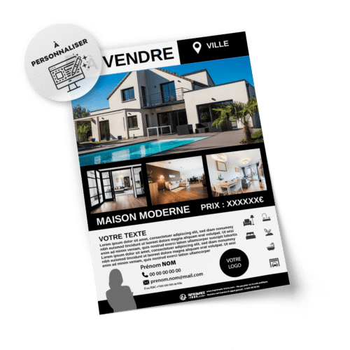 Flyers Vendu sur votre secteur A5 à personnaliser