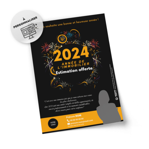 Flyers Nouvelle année A5 à personnaliser