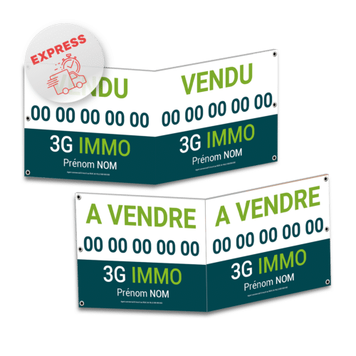 Panneau double 4 faces chez vous en 72H ! - 3G IMMO
