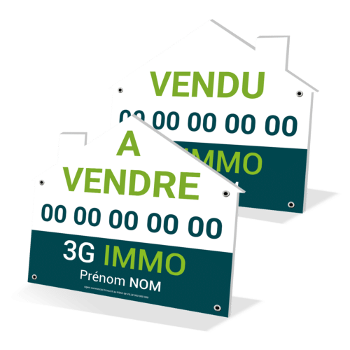 Panneau forme maison 100 x 100 cm - 3G IMMO
