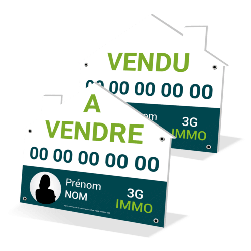 Panneau forme maison 100 x 100 cm - 3G IMMO