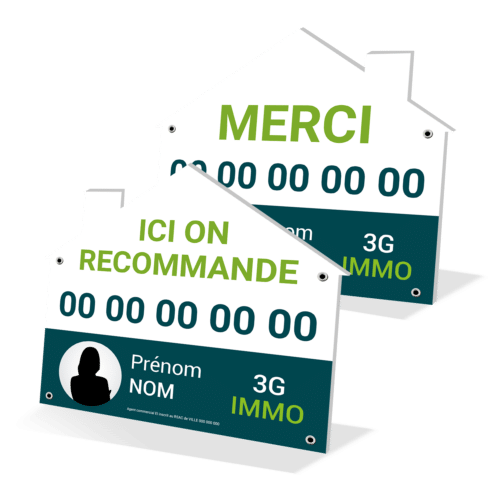 Panneau forme maison 100 x 100 cm - 3G IMMO