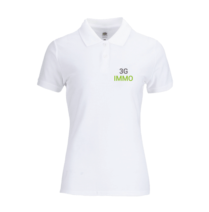Polo Femme Broderie du logo sur le coeur - 3G IMMO
