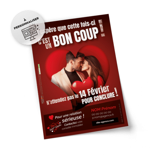 Flyers Saint Valentin A5 à personnaliser