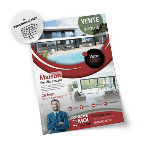 Flyers A vendre sur votre secteur A5 à personnaliser