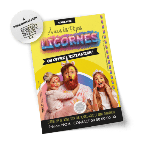 Flyers Fête des pères  A5 à personnaliser