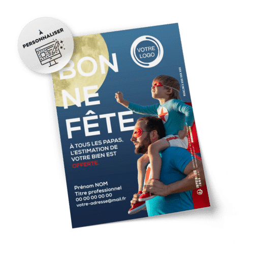 Flyers Fête des pères  A5 à personnaliser