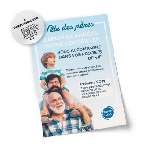 Flyers Fête des pères  A5 à personnaliser