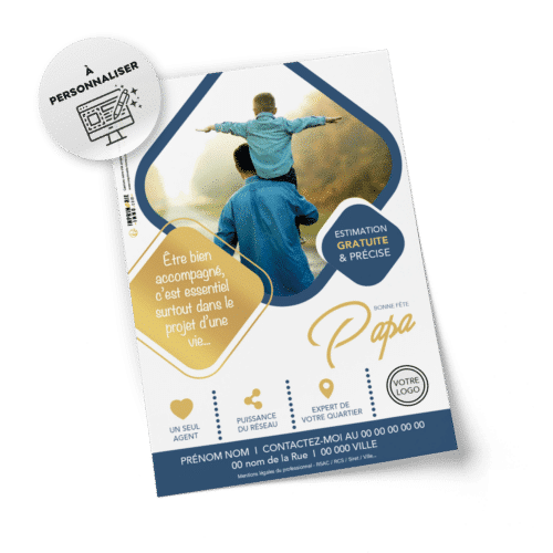 Flyers Fête des pères  A5 à personnaliser