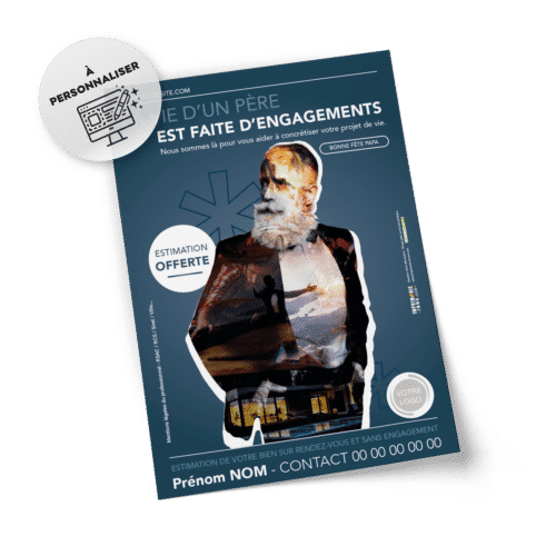 Flyers Fête des pères  A5 à personnaliser