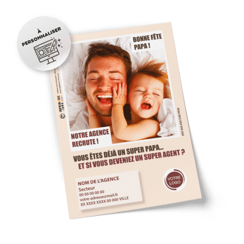 Flyers Fête des pères  A5 à personnaliser