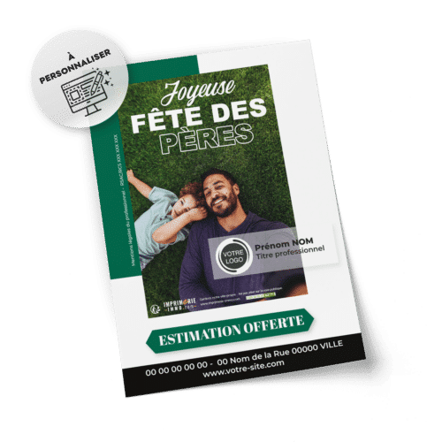 Flyers Fête des pères  A5 à personnaliser