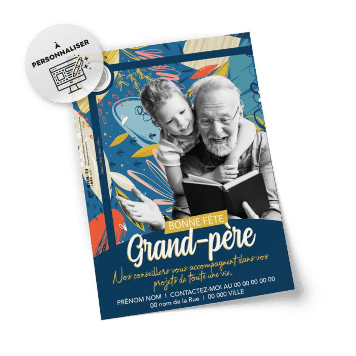 Flyers Fête des grands-pères A5 à personnaliser
