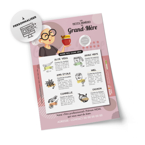 Flyers Fête des grands-mères  A5 à personnaliser