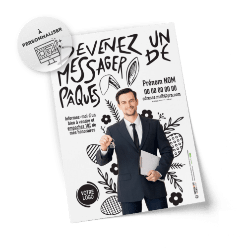 Flyers Fête de Pâques A5 à personnaliser
