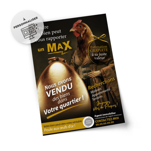 Flyers Fête de Pâques A5 à personnaliser