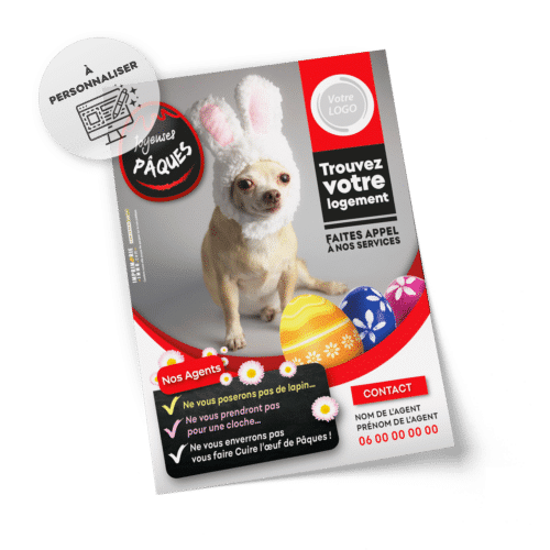 Flyers Fête de Pâques A5 à personnaliser